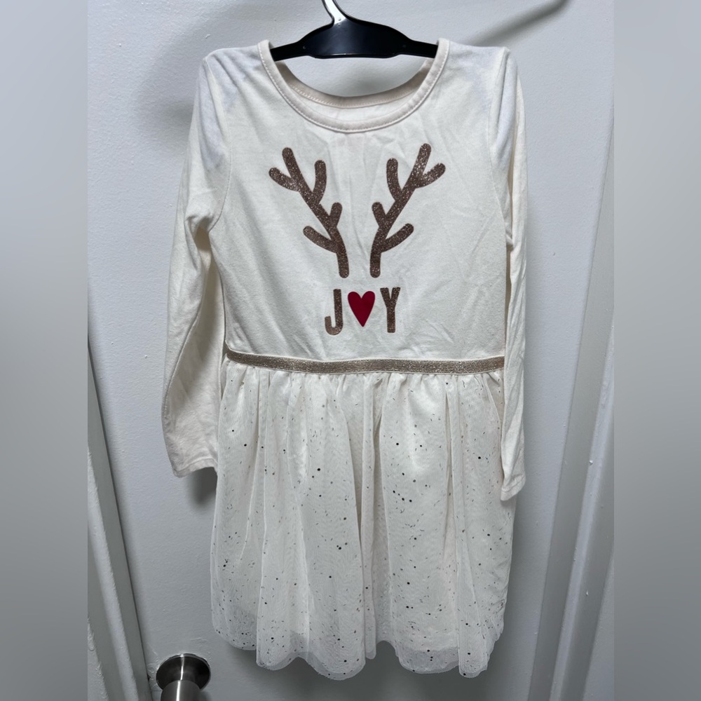 Christmas Cat&Jack Girl’s Dress Size 5T - Picture 1 of 4